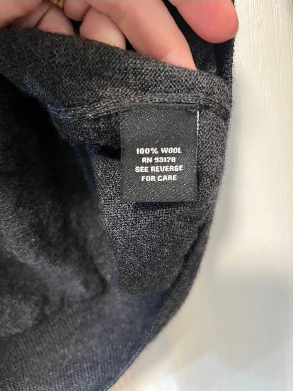 Magaschoni Men's Dark Charcoal Half-Zip Sweater
